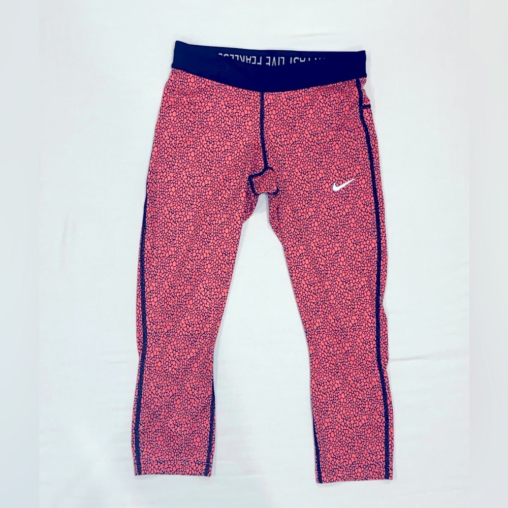 Nike Dri-Fit Aop Relay Crop Running Womens Active Leggings